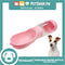 Pet Portable Drinking Cup Bottle Water Dispenser for Dogs CWSJ2975 (Pink) 400ml