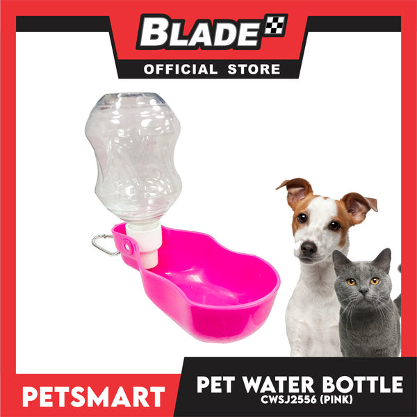 Pet Portable Drinking Cup Bottle Water Dispenser for Dogs Foldable CWSJ2556 (Pink)