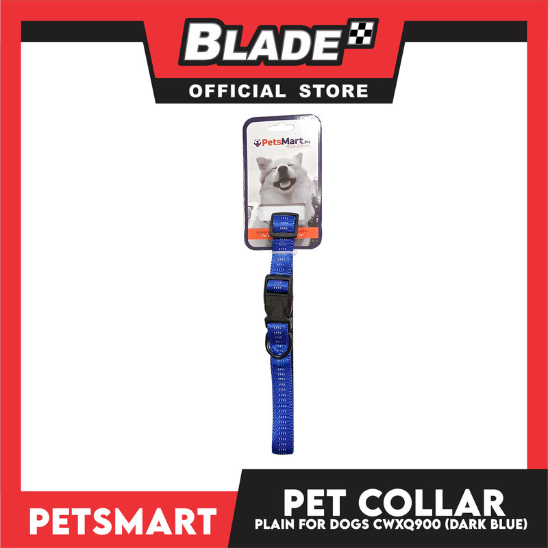Pet Dog Collar Adjustable Buckle (Dark Blue) CWXQ900
