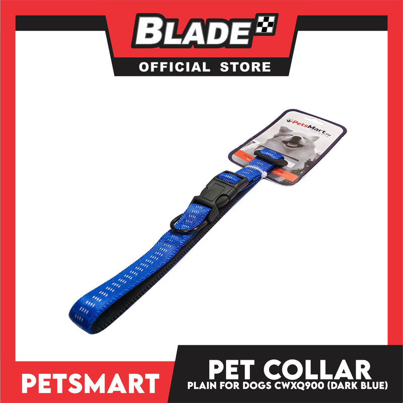 Pet Dog Collar Adjustable Buckle (Dark Blue) CWXQ900