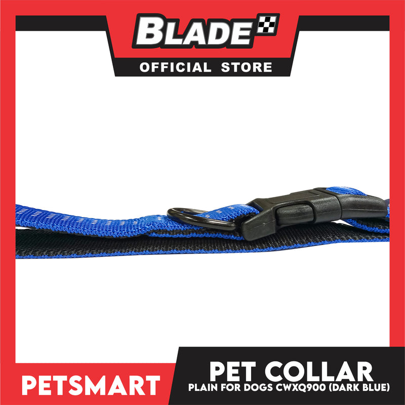 Pet Dog Collar Adjustable Buckle (Dark Blue) CWXQ900