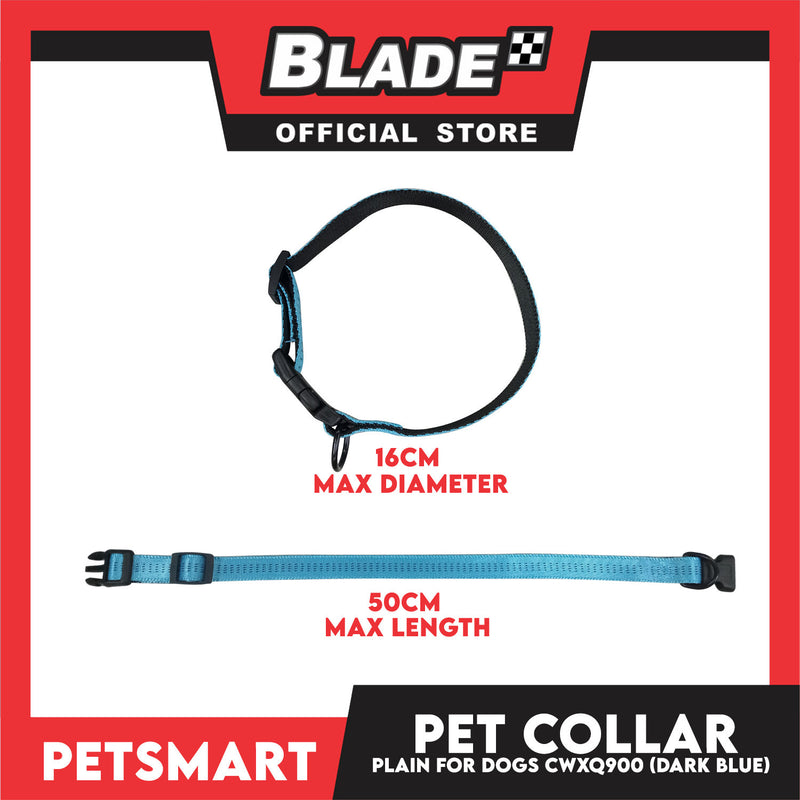 Pet Dog Collar Adjustable Buckle (Dark Blue) CWXQ900