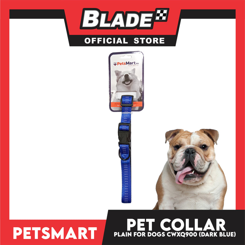 Pet Dog Collar Adjustable Buckle (Dark Blue) CWXQ900