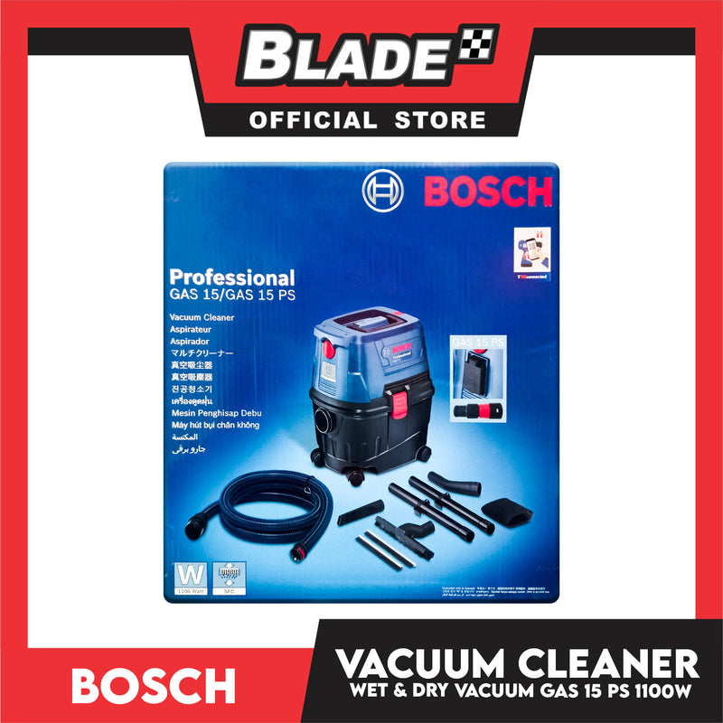 Bosch Professional Vacuum Cleaner Wet and Dry GAS 15 PS 1100W 06019E50K0