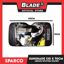 Sparco Sunshade SPC1720 Car Sunshade (Medium) 130 x 70cm (LxW)