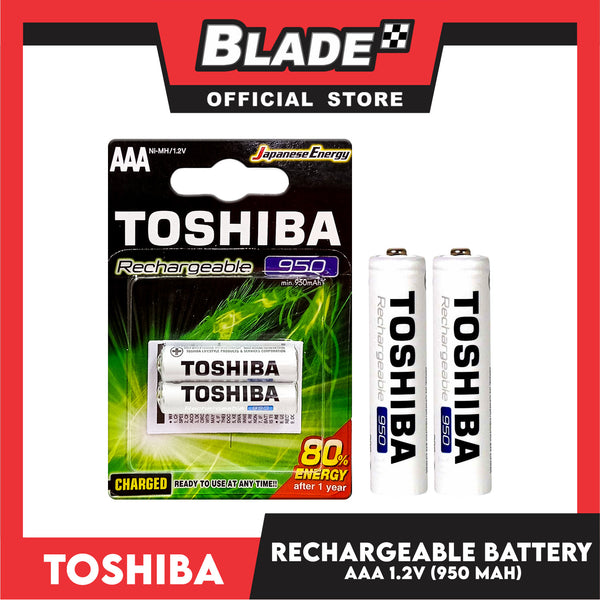 Toshiba Rechargeable Battery AAA 1.2V 950 MAH (2pcs/Pack)