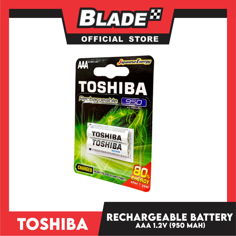Toshiba Rechargeable Battery AAA 1.2V 950 MAH (2pcs/Pack)