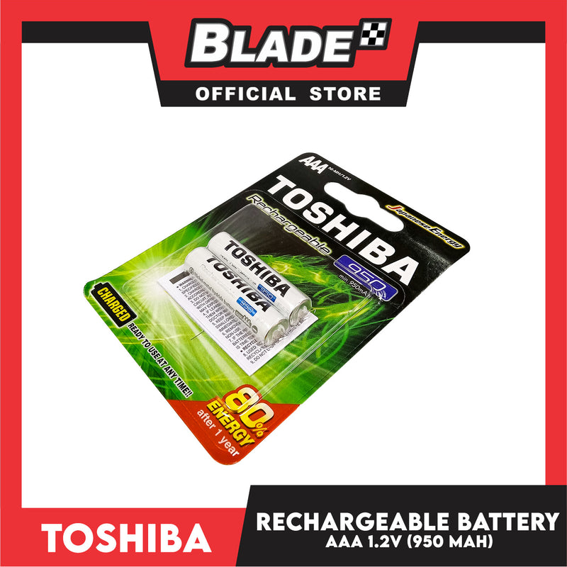 Toshiba Rechargeable Battery AAA 1.2V 950 MAH (2pcs/Pack)
