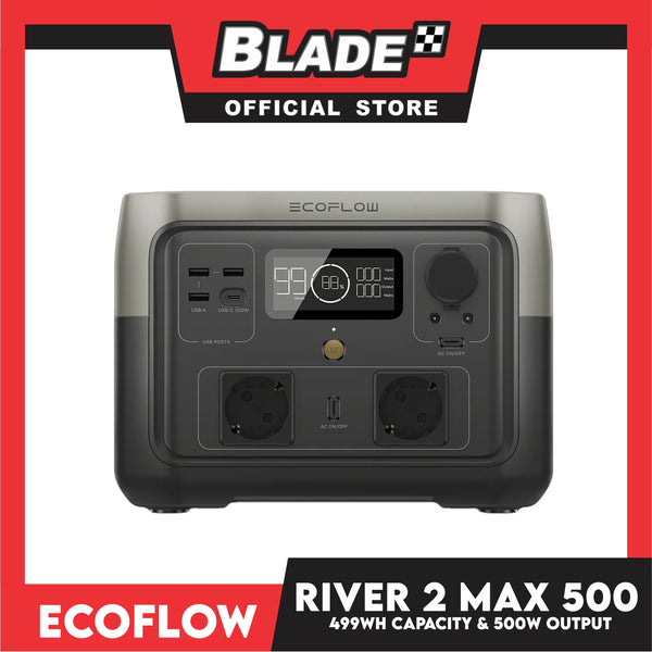 Ecoflow River 2 Max 500 Portable Power Station 499Wh 500W