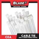 Cea Nylon Cable Tie 12 inches White (8mm x 300mm) 100pcs/Bag