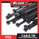 Cea Nylon Cable Tie 12 inches Black (8mm x 300mm) 100pcs/Bag