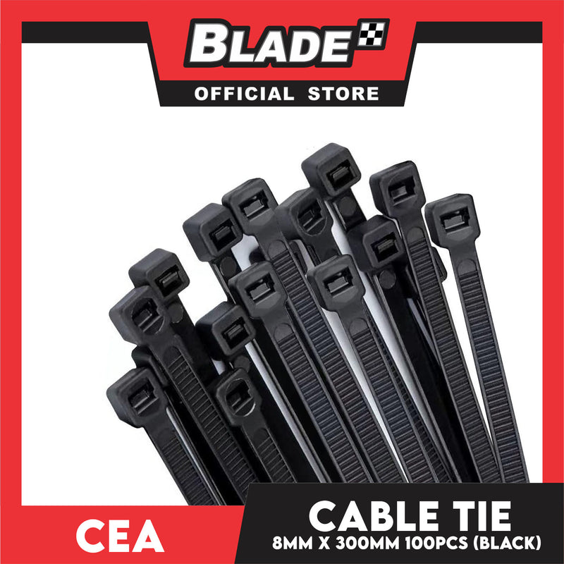 Cea Nylon Cable Tie 12 inches Black (8mm x 300mm) 100pcs/Bag