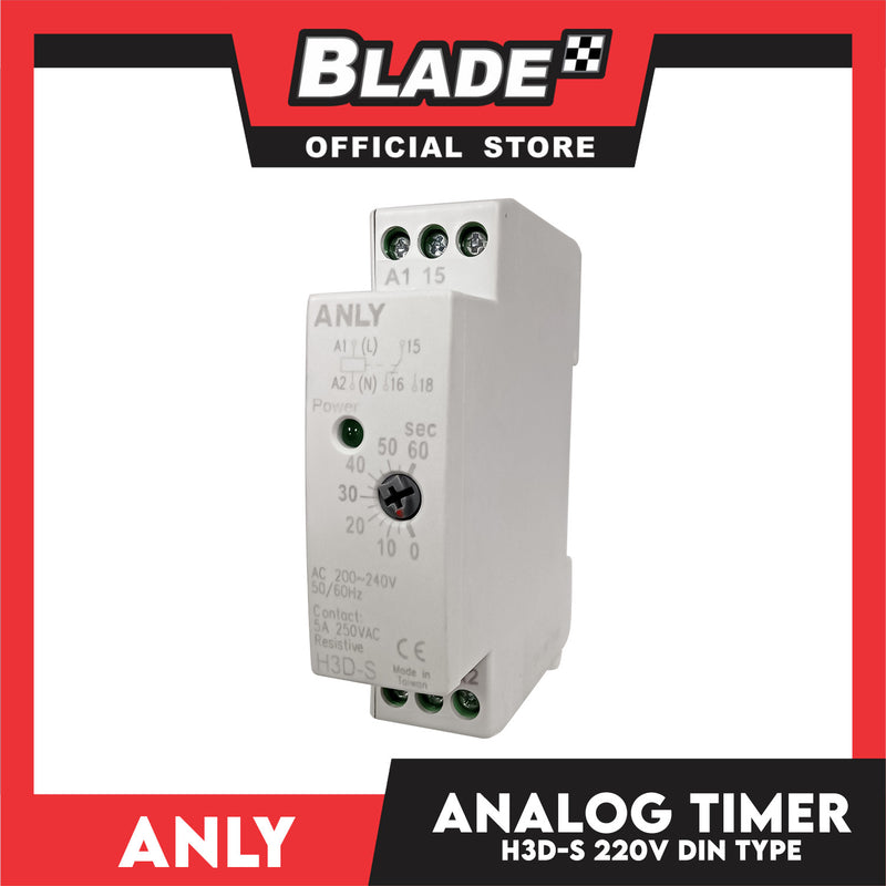 Anly Analog Timer H3D-S 220V Din Type