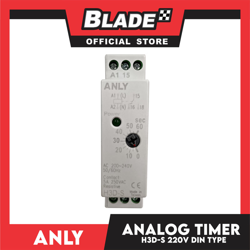 Anly Analog Timer H3D-S 220V Din Type