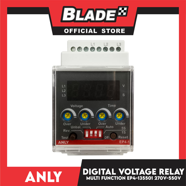 Anly Multi Function Digital Voltage Relay EP4-135501 AC 270-550V 50/60Hz