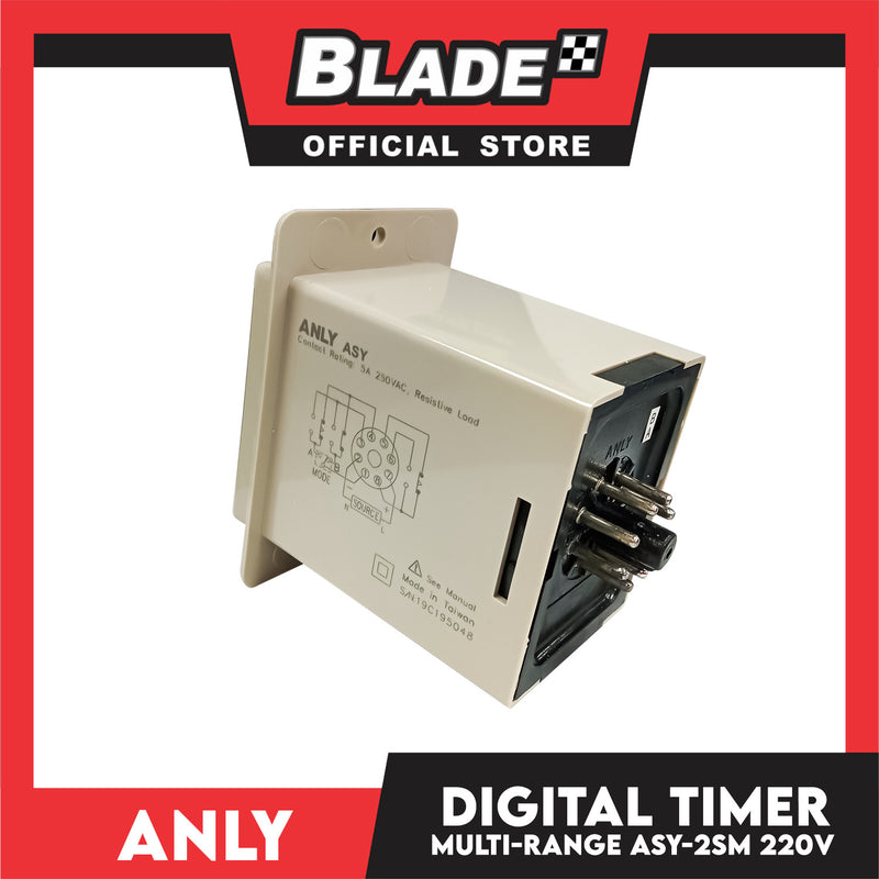 Anly Multi-Range Digital Timer ASY-2SM 220V 50/60Hz