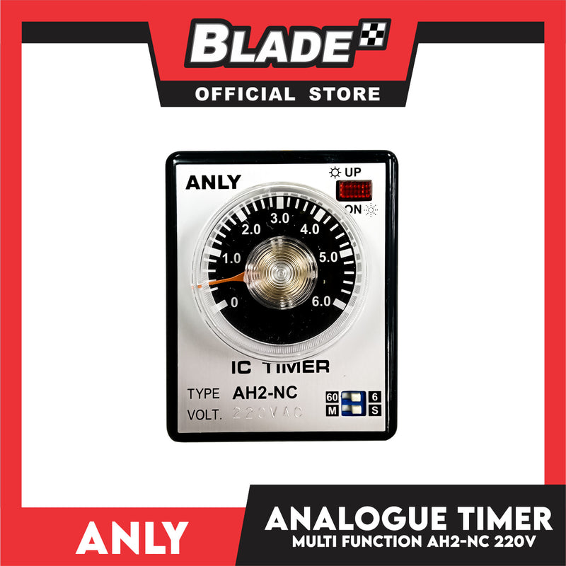 Anly Multi-range Analogue Timer AH2-NC AC220V 50/60Hz