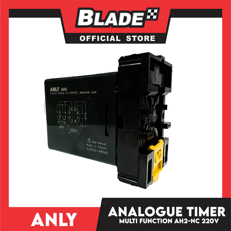 Anly Multi-range Analogue Timer AH2-NC AC220V 50/60Hz – blade.ph