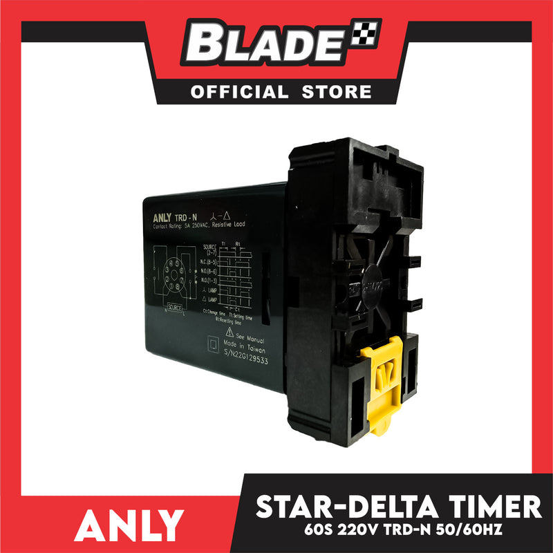 Anly Star-Delta 60s Timer TRD-N AC 220V 50/60Hz