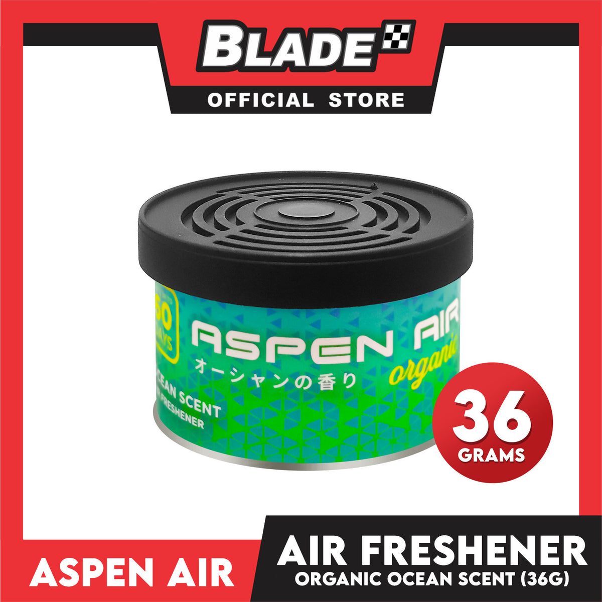 Aspen Air Organic Car Air Freshener (Ocean) 36g