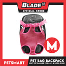Pet Bag Backpack, Soft Pet Carrier for Cats and Dogs, Pink Color (Medium)