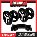 Pet Stroller 4 Wheels for Cats and Dogs, Red Color (OT2230042) 36cm x 82cm x 105cm