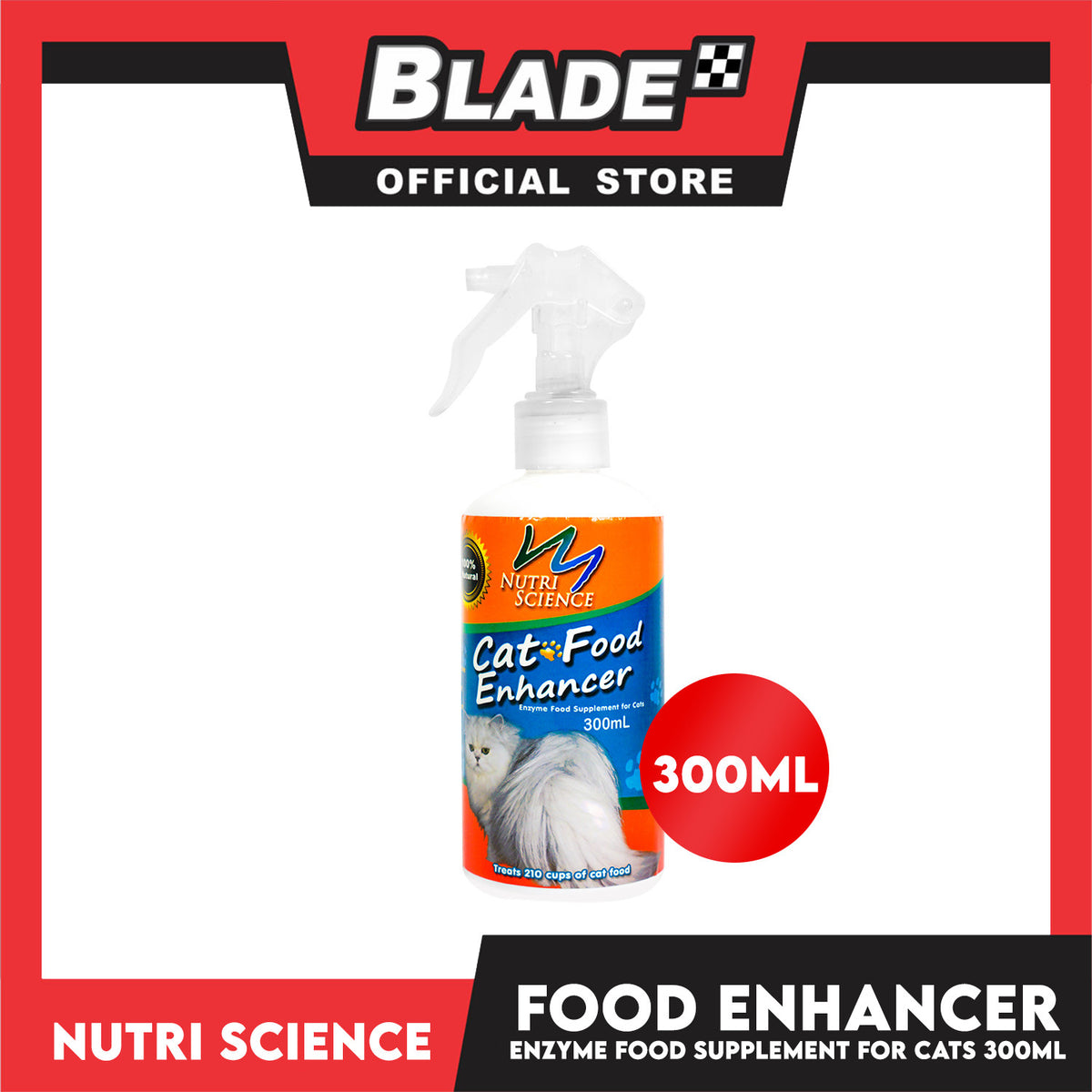 Nutriscience Cat Food Enhancer 300ml Enzyme Food Supplement for Cats