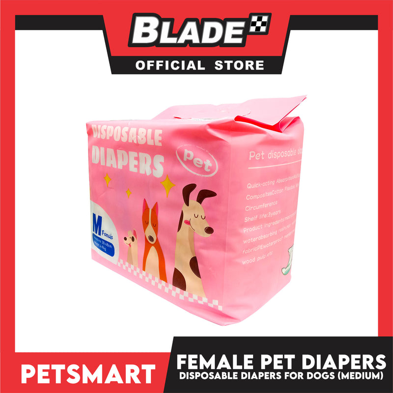 Disposable Pet Diapers for Female Dogs 4-9kg (Medium)