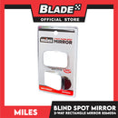Miles 2-way Blind Spot Mirror (Rectangle) BSM054 with 360 degree Adjustable Swivel Base
