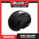 Sparco Bike and Scooter Helmet with Safety LED Light Medium Size 55-59cm (Black) Sports Helmet SE303BK