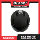 Sparco Bike and Scooter Helmet with Safety LED Light Medium Size 55-59cm (Black) Sports Helmet SE303BK
