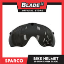 Sparco Bike and Scooter Helmet with Safety LED Light Medium Size 55-59cm (Black) Sports Helmet SE303BK