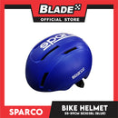 Sparco Bike and Scooter Helmet with Safety LED Light Medium Size 55-59cm (Blue) Sports Helmet SE303BL
