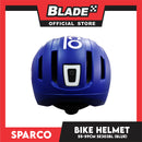 Sparco Bike and Scooter Helmet with Safety LED Light Medium Size 55-59cm (Blue) Sports Helmet SE303BL