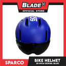 Sparco Bike and Scooter Helmet with Safety LED Light Medium Size 55-59cm (Blue) Sports Helmet SE303BL