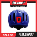 Sparco Bike and Scooter Helmet with Safety LED Light Medium Size 55-59cm (Blue) Sports Helmet SE303BL