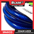 Sparco 4-digits Combination Lock Coil (Blue) for Bicycles, Motorcycles, and eScooters