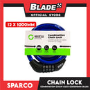 Sparco 4-digits Combination Lock Coil (Blue) for Bicycles, Motorcycles, and eScooters