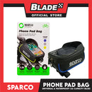 Sparco Waterproof Bicycle Phone Pad Bag 1.5L (Black/Blue)