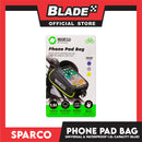 Sparco Waterproof Bicycle Phone Pad Bag 1.5L (Black/Blue)