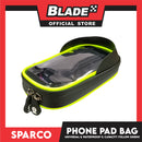 Sparco Waterproof Bicycle Phone Pad Bag 360 degree 1L (Black/Yellow Green) SE106YL