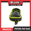Sparco Waterproof Bicycle Phone Pad Bag 360 degree 1L (Black/Yellow Green) SE106YL