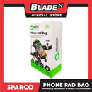 Sparco Waterproof Bicycle Phone Pad Bag 360 degree 1L (Black/Yellow Green) SE106YL