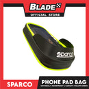 Sparco Waterproof Bicycle Phone Pad Bag 360 degree 1L (Black/Yellow Green) SE106YL