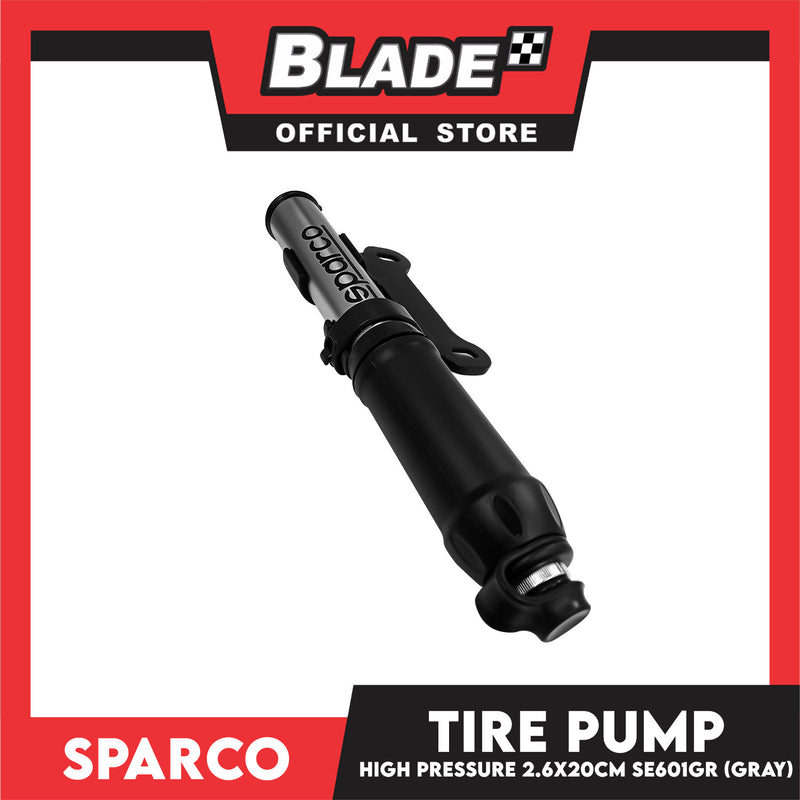 Sparco Bicycle Tire Pump Mini Bike Pump (Gray) SE601GR