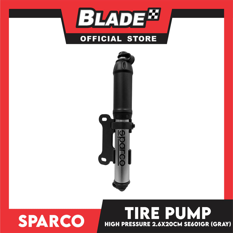 Sparco Bicycle Tire Pump Mini Bike Pump (Gray) SE601GR