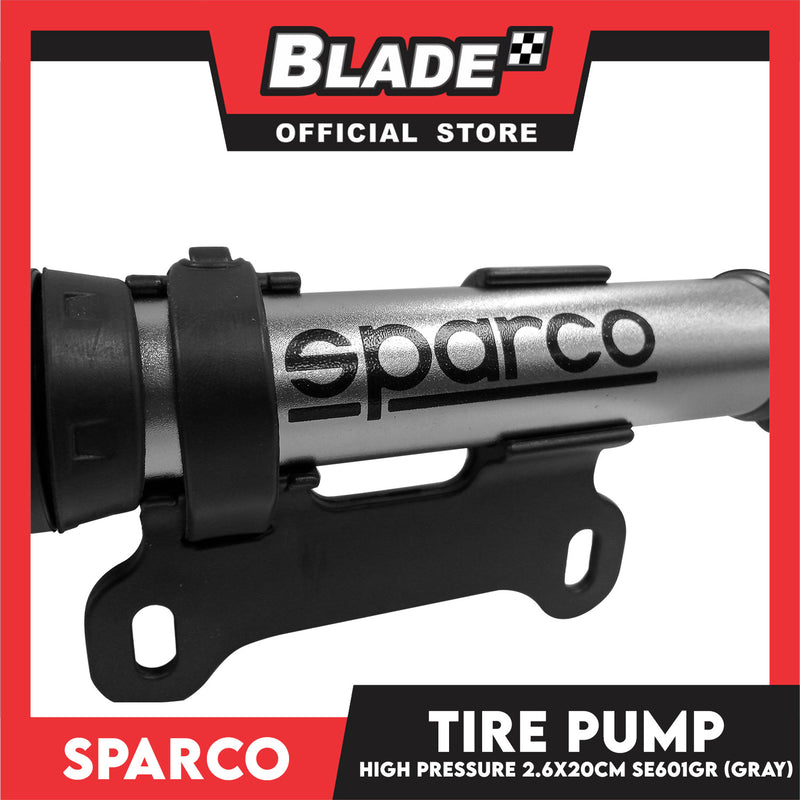 Sparco Bicycle Tire Pump Mini Bike Pump (Gray) SE601GR