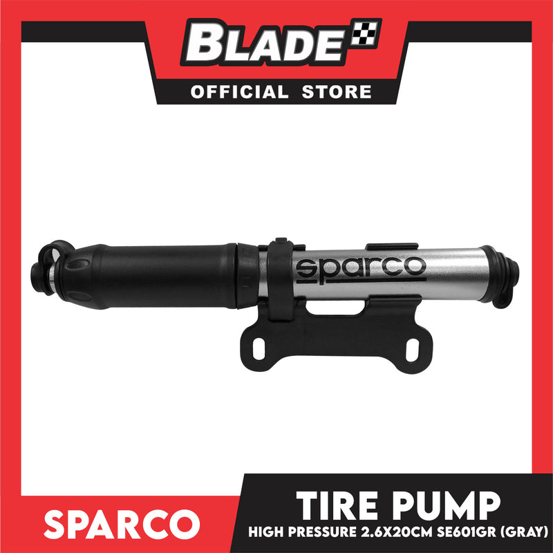 Sparco Bicycle Tire Pump Mini Bike Pump (Gray) SE601GR