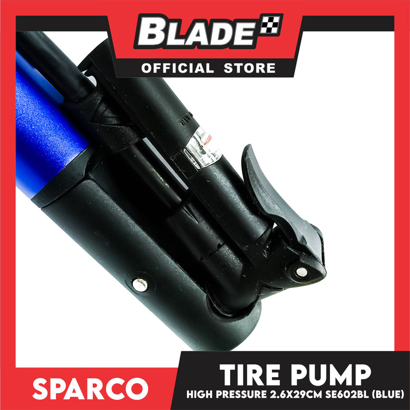 Sparco Bicycle Tire Pump Bike Scooter Pump (Blue) SE602BL