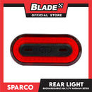 Sparco Bicycle LED  Rear Light Waterproof Rechargeable 50 Lumens 400mAh